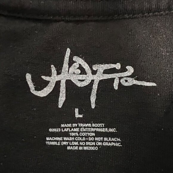 Travis Scott Men’s Official Utopia In Stereo T-Shirt Black/Multi Sz Large - Picture 7 of 7